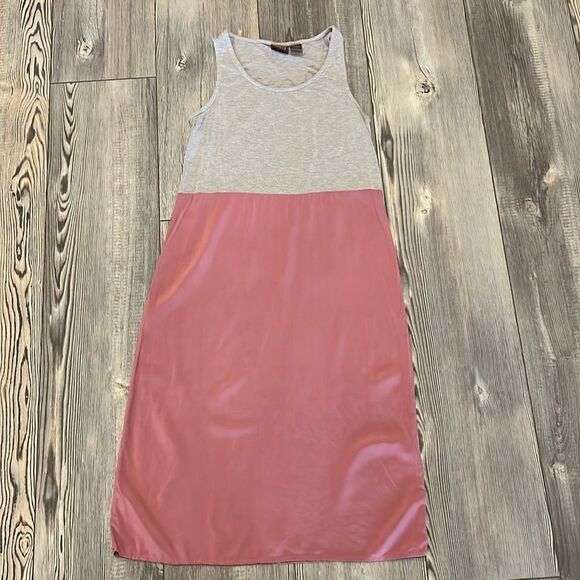 Marina Luna Sleeveless Midi Length Color-block Dress - Picture 1 of 7